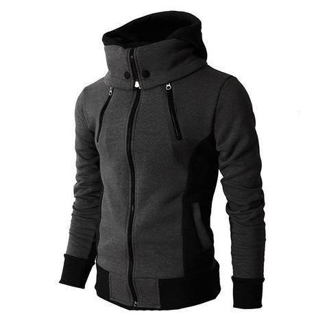 Men's Zip UP Hooded Jacket  Sports Sweatshirt Jacket