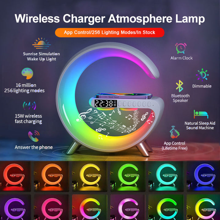 2023 New Intelligent Shaped LED Lamp Bluetooth Speake Wireless Control For Bedroom Home Decor