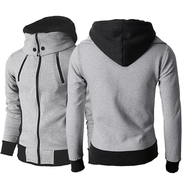 Men's Zip UP Hooded Jacket  Sports Sweatshirt Jacket