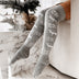 Winter Christmas Warm Knitted Women Long Socks For Ladies